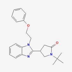 1-tert-Butyl-4-[1-(2-phenoxy-ethyl)-1H-benzoimidazol-2-yl]-pyrrolidin-2-one