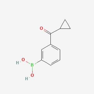molecular formula C10H11BO3 B2896404 3-(环丙基羰基)苯硼酸 CAS No. 2377609-66-8