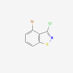 molecular formula C7H3BrClNS B2896405 4-Bromo-3-chlorobenzoisothiazole CAS No. 1809150-02-4