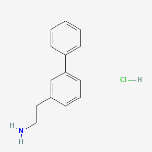 molecular formula C14H16ClN B2896406 2-(3-Phenylphenyl)ethan-1-amine hydrochloride CAS No. 23882-30-6