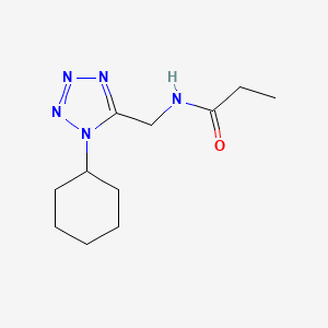 N-((1-cyclohexyl-1H-tetrazol-5-yl)methyl)propionamide