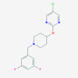 5-Chloro-2-({1-[(3,5-difluorophenyl)methyl]piperidin-4-yl}oxy)pyrimidine