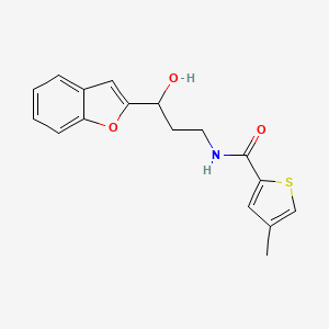 N-[3-(1-BENZOFURAN-2-YL)-3-HYDROXYPROPYL]-4-METHYLTHIOPHENE-2-CARBOXAMIDE