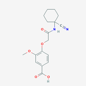 4-{[(1-Cyanocyclohexyl)carbamoyl]methoxy}-3-methoxybenzoic acid