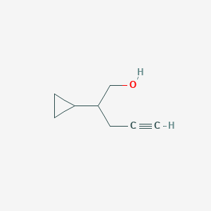 molecular formula C8H12O B2896430 2-环丙基戊-4-炔-1-醇 CAS No. 2411240-10-1