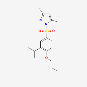 1-(4-Butoxy-3-propan-2-ylphenyl)sulfonyl-3,5-dimethylpyrazole
