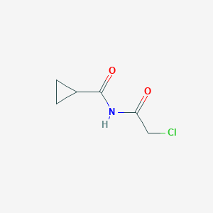 molecular formula C6H8ClNO2 B2896446 N-(2-氯乙酰基)环丙烷甲酰胺 CAS No. 1175127-57-7