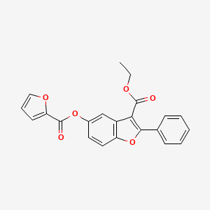 Ethyl 5-(furan-2-carbonyloxy)-2-phenyl-1-benzofuran-3-carboxylate