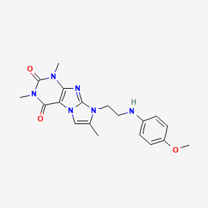 8-(2-((4-methoxyphenyl)amino)ethyl)-1,3,7-trimethyl-1H-imidazo[2,1-f]purine-2,4(3H,8H)-dione