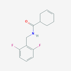 N-[(2,6-Difluorophenyl)methyl]cyclohex-3-ene-1-carboxamide