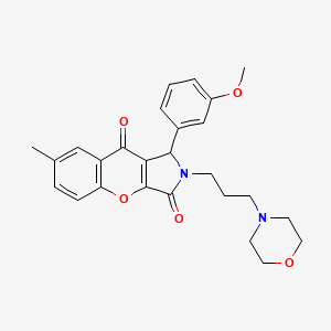 1-(3-Methoxyphenyl)-7-methyl-2-(3-morpholinopropyl)-1,2-dihydrochromeno[2,3-c]pyrrole-3,9-dione