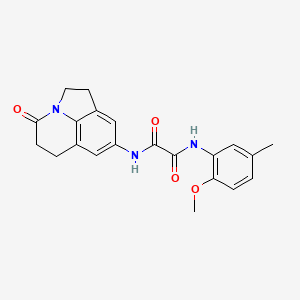 N1-(2-methoxy-5-methylphenyl)-N2-(4-oxo-2,4,5,6-tetrahydro-1H-pyrrolo[3,2,1-ij]quinolin-8-yl)oxalamide