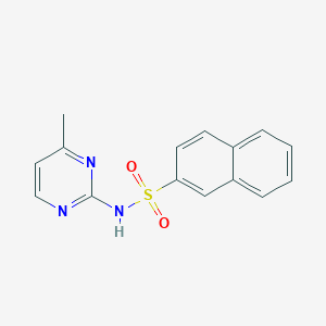 molecular formula C15H13N3O2S B289646 N-(4-methyl-2-pyrimidinyl)-2-naphthalenesulfonamide 