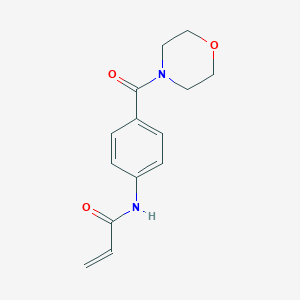 N-[4-(morpholine-4-carbonyl)phenyl]prop-2-enamide