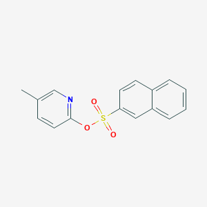 molecular formula C16H13NO3S B289647 5-Methyl-2-pyridinyl 2-naphthalenesulfonate 