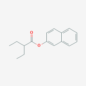 molecular formula C16H18O2 B289648 2-Ethylbutyric acid, 2-naphthyl ester 