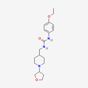 1-(4-Ethoxyphenyl)-3-((1-(tetrahydrofuran-3-yl)piperidin-4-yl)methyl)urea