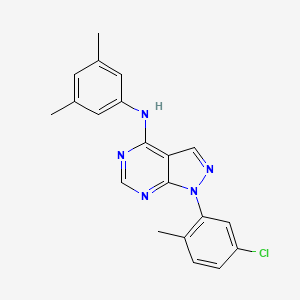 molecular formula C20H18ClN5 B2896495 1-(5-chloro-2-methylphenyl)-N-(3,5-dimethylphenyl)-1H-pyrazolo[3,4-d]pyrimidin-4-amine CAS No. 890937-92-5