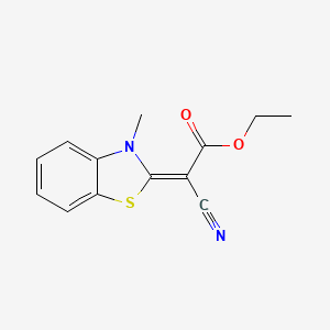 (E)-ethyl 2-cyano-2-(3-methylbenzo[d]thiazol-2(3H)-ylidene)acetate