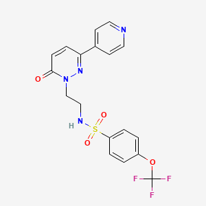 N-(2-(6-oxo-3-(pyridin-4-yl)pyridazin-1(6H)-yl)ethyl)-4-(trifluoromethoxy)benzenesulfonamide