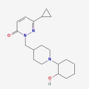 6-Cyclopropyl-2-{[1-(2-hydroxycyclohexyl)piperidin-4-yl]methyl}-2,3-dihydropyridazin-3-one