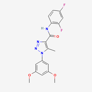 N-(2,4-difluorophenyl)-1-(3,5-dimethoxyphenyl)-5-methyl-1H-1,2,3-triazole-4-carboxamide