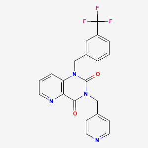 3-(pyridin-4-ylmethyl)-1-(3-(trifluoromethyl)benzyl)pyrido[3,2-d]pyrimidine-2,4(1H,3H)-dione