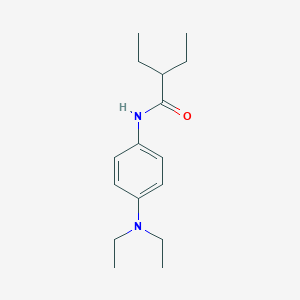 molecular formula C16H26N2O B289652 N-[4-(diethylamino)phenyl]-2-ethylbutanamide 