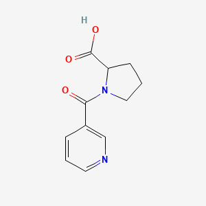 molecular formula C11H12N2O3 B2896522 1-(3-Pyridinylcarbonyl)proline CAS No. 1101194-26-6