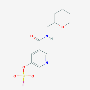 3-Fluorosulfonyloxy-5-(oxan-2-ylmethylcarbamoyl)pyridine