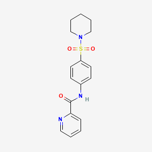 N-(4-piperidin-1-ylsulfonylphenyl)pyridine-2-carboxamide