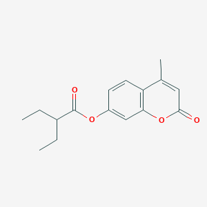 molecular formula C16H18O4 B289653 4-methyl-2-oxo-2H-chromen-7-yl 2-ethylbutanoate 