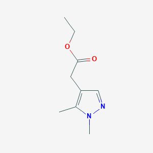 molecular formula C9H14N2O2 B2896538 Ethyl 2-(1,5-dimethyl-1H-pyrazol-4-yl)acetate CAS No. 1863507-27-0