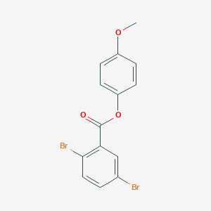 molecular formula C14H10Br2O3 B289654 4-Methoxyphenyl 2,5-dibromobenzoate 