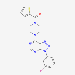 3-(3-fluorophenyl)-7-[4-(2-thienylcarbonyl)piperazin-1-yl]-3H-[1,2,3]triazolo[4,5-d]pyrimidine