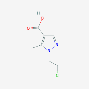 molecular formula C7H9ClN2O2 B2896553 1-(2-chloroethyl)-5-methyl-1H-pyrazole-4-carboxylic acid CAS No. 956781-18-3