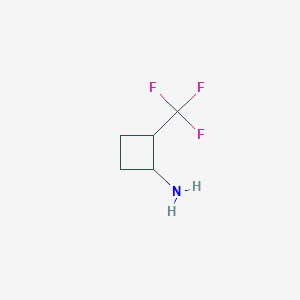 molecular formula C5H8F3N B2896563 2-(三氟甲基)环丁-1-胺 CAS No. 1258640-19-5