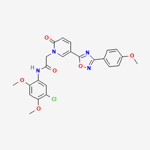 molecular formula C24H21ClN4O6 B2896572 N-ethyl-2-piperazin-1-yl-5-{[(4-propylphenyl)sulfonyl]amino}benzamide CAS No. 1113105-52-4