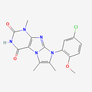 6-(5-Chloro-2-methoxyphenyl)-4,7,8-trimethylpurino[7,8-a]imidazole-1,3-dione