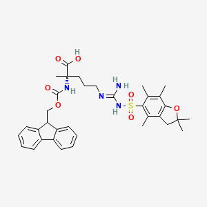 molecular formula C35H42N4O7S B2896578 Fmoc-(Me)Arg(Pbf)-OH CAS No. 154445-77-9; 2124196-74-1
