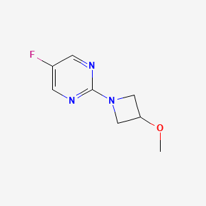 molecular formula C8H10FN3O B2896597 5-Fluoro-2-(3-methoxyazetidin-1-yl)pyrimidine CAS No. 1864505-41-8