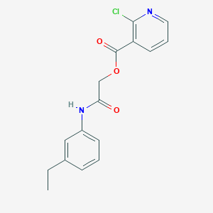 molecular formula C16H15ClN2O3 B2896603 [(3-Ethylphenyl)carbamoyl]methyl 2-chloropyridine-3-carboxylate CAS No. 931030-91-0