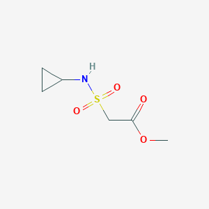 molecular formula C6H11NO4S B2896614 2-(环丙基磺酰氨基)乙酸甲酯 CAS No. 1340255-50-6