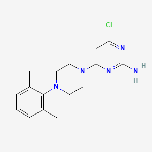 4-Chloro-6-[4-(2,6-dimethylphenyl)piperazino]-2-pyrimidinamine