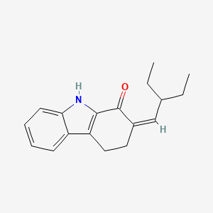molecular formula C18H21NO B2896625 (2Z)-2-(2-ethylbutylidene)-2,3,4,9-tetrahydro-1H-carbazol-1-one CAS No. 866149-15-7