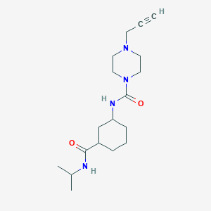 4-(prop-2-yn-1-yl)-N-{3-[(propan-2-yl)carbamoyl]cyclohexyl}piperazine-1-carboxamide