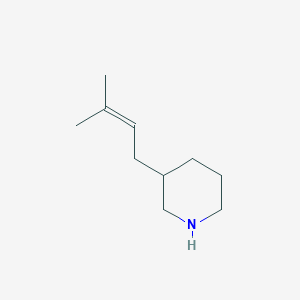 molecular formula C10H19N B2896627 3-(3-Methylbut-2-enyl)piperidine CAS No. 1565498-13-6