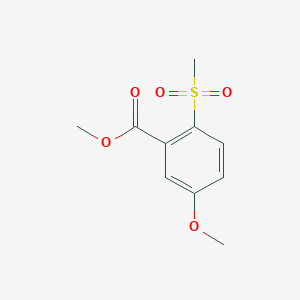 molecular formula C10H12O5S B2896630 2-甲磺酰基-5-甲氧基苯甲酸甲酯 CAS No. 2140326-42-5