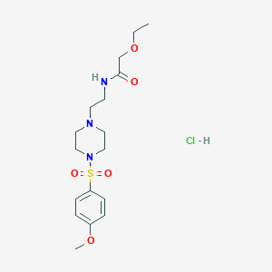 2-ethoxy-N-(2-(4-((4-methoxyphenyl)sulfonyl)piperazin-1-yl)ethyl)acetamide hydrochloride