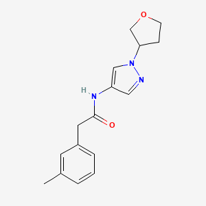 N-(1-(tetrahydrofuran-3-yl)-1H-pyrazol-4-yl)-2-(m-tolyl)acetamide